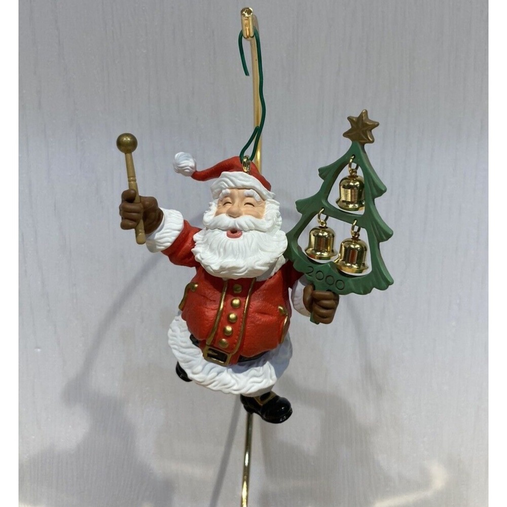 2000 Jingle Bell Kringle Santa Claus Hallmark Keepsake Christmas Ornament Member